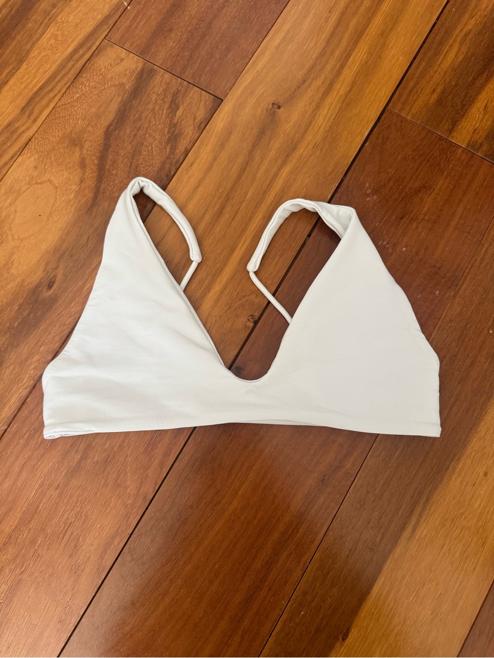 ARK SWIMWEAR White Scoop Top Bikini